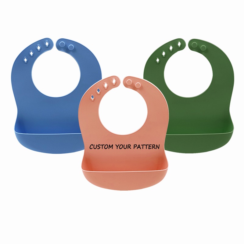 Plain Silicone Baby Bib