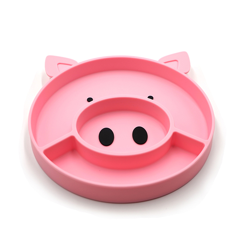 Pig Silicone Baby Plate